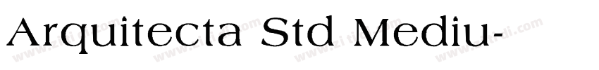 Arquitecta Std Mediu字体转换